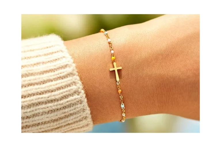 STORY JEWELLERY Cross Bracelet Christian Gifts for Women